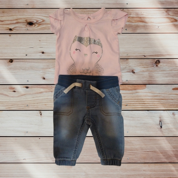 ⚡CARTER'S⚡CHILD OF MINE size Newborn Baby Clothing Girl - Picture 3 of 7